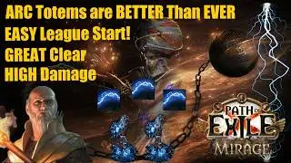 Arc Totem Hierophant is BEST Spell Totem STARTER for 3.28 Mirage League (Build Guide)