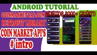 Android Retrofit tutorial All Crypto Currency Signal app using MVVM|COINMARKETCAP API 