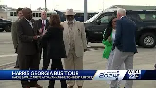 Harris-Walz campaign arrives in Savannah, visits Liberty County High School