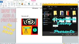 How To Add a Picture and a Clip Art in Word 2010/// Word #5