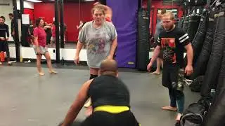 Krav Maga, battle  3 against 1, misc  chokes & bearhugs, 1 min  2 24 18 IMG 6702