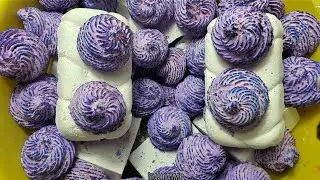 PURPLE SWIRLS + FRESH AND REFORMED GYM CHALK CRUMBLE-ASMR