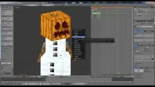 04. Animation of a videogame character in Blender.