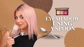 Applying Eyeshadow Using A Spoon With Rawan | تطبيق ظلال العيون باستخدام ملعقة مع روان
