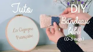 DIY bandeau bébé tricot - La Cigogne Française