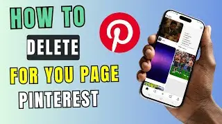 How to Delete Your For you Page on Pinterest | Reset For You Page 2025 easy guide