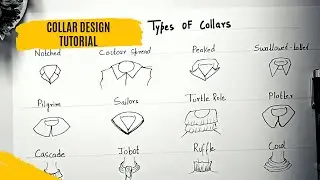 How to draw Difference Types ofCollar || Draw Collar for beginners  || Fashion illustration