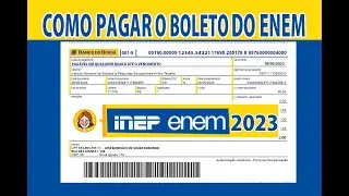 ENEM BOLETO (GRU), Como Gerar e Pagar O BOLETO DO ENEM 2023. 