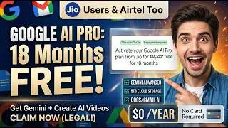 🔥(FREE) Flow AI + Gemini + Google One Subscription for (18 MONTHS) | Google One Free For 1 Year 