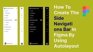 How to design SIDE BAR NAVIGATIONS IN FIGMA for beginners