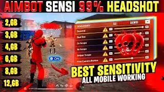 BEST SENSITIVITY For 99% Headshot Rate ☠️🔥2GB, 4GB, 6GB, 8GB Ram All Devices || Free Fire Max