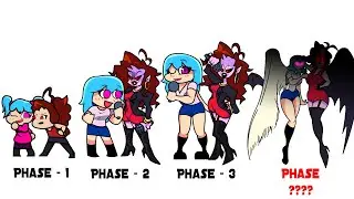 FNF comparison Battle Sky & MOMMY - ALL Phases of fnf Characters Friday Night Funkin Animation