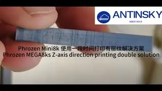 Phrozen Mini8k uses a layered solution for printing over a period of time