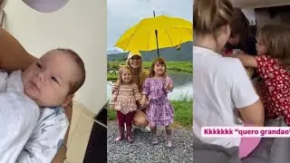Virgínia fez um passeio com as Marias/Vi abrindo o presente que as Marias ganhou/José sorridente