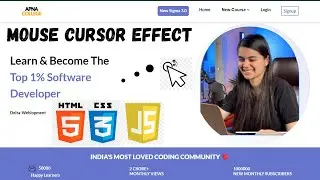 How To Make Interactive Mouse Cursor Effects  -HTML, CSS, JS Tutorial #programming #htmlcss #coding