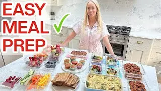 EASY MEAL PREP for a FAMILY! A WEEK OF FAMILY MEALS DONE ✅