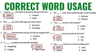 Correct Word Usage | Civil Service Exam Reviewer