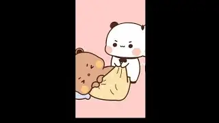 Beruang Dan Panda Sedang Makan Semangka