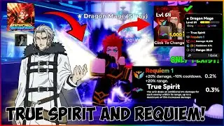 GETTING REQUIEM AND TRUE SPIRIT ON MY SECRET SHINY DRAGON MAGE IN ANIME DEFENDERS! (Roblox Anime)