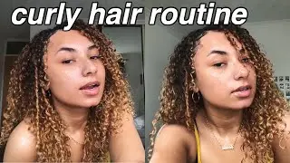 curly hair routine lolz