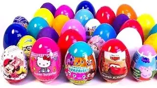 300 Unboxing Surprise Eggs 2hours! Peppa Pig, Hello Kitty, Cars, Sponge Bob, Angry Birds, Barbie