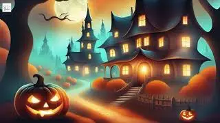 2 Hours Cozy Autumn Village Halloween Ambience - Scary Halloween Background Music