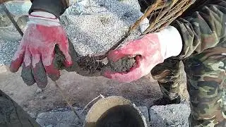 Как сделать черновой слой коня из арт бетона.