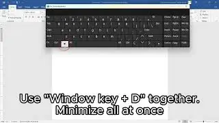 Minimize all opened windows at once || Monday Tech tricks & tips with Techyardgh!!!