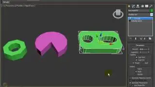 Using The Extrude Modifier To Generate Solid 3D Objects From Splines - 3DSMax2012