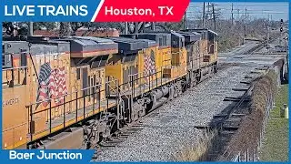 🔴 LIVE Trains Railcam | Houston, Texas PTZ (Baer Jct)