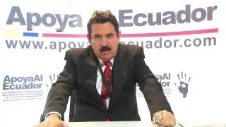 Manuel Zelaya, ex Presidente de la República de Honduras, apoya a Ecuador