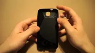 Черный силиконовый чехол для HTC Desire 300