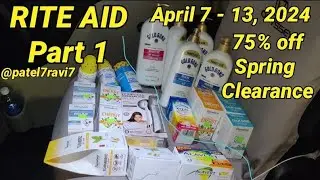 LEARN RITE AID COUPONING HAUL - PART 1 - CLEARANCE! - APRIL 7 - 13, 2024 - @patel7ravi7
