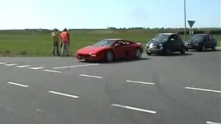 Ferrari F355 F1 accelerating awesome sound