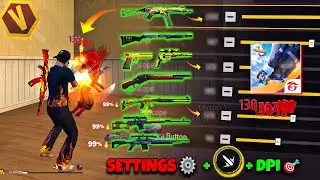 Free Fire Headshot setting 2025 ⚡️ Best Sensitivity Settings ⚙️| Sensitivity + HudSettings Free Fire