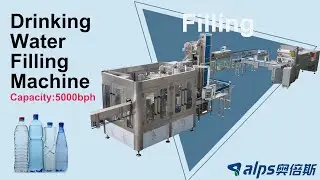 Video 6000bottles:hour water filling line