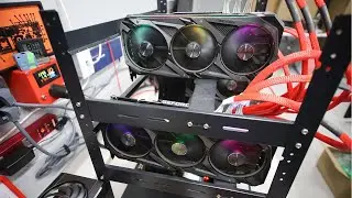 Forget Vast Ai... RTX 3090 Mining Rig Overclocking Karlsen hashrate testing.