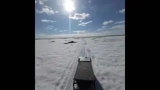 Помощник на охоте весной.Мотобуксировщик ОМИЧ.