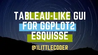 No Code Visualization using esquisse with Tableau-like Drag and Drop GUI in R