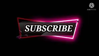 New subscribe neon light animation video