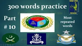 word association test issb practice  |  practice# 10  |  300 most repeated words in issb