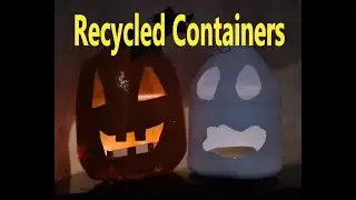 DIY Halloween Craft From Recycled Containers