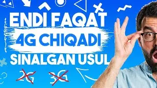 ENDI FAQAT 4G CHIQADI // INTERNETNI SOZLASH