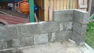 Выкладываем стены из арболитовых блоков