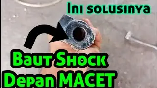 Cara buka baut shock depan yang macet