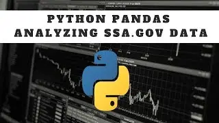 python pandas data analysis tutorial - SSA.gov data