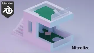 Isometric House Time Lapse - Blender2.8