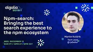 Npm-search: Bringing the best search experience to the npm ecosystem
