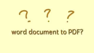 How to convert word document to PDF using smallpdf (full English)
