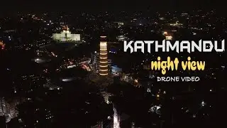 Night view of kathmandu Nepal #dronevideo